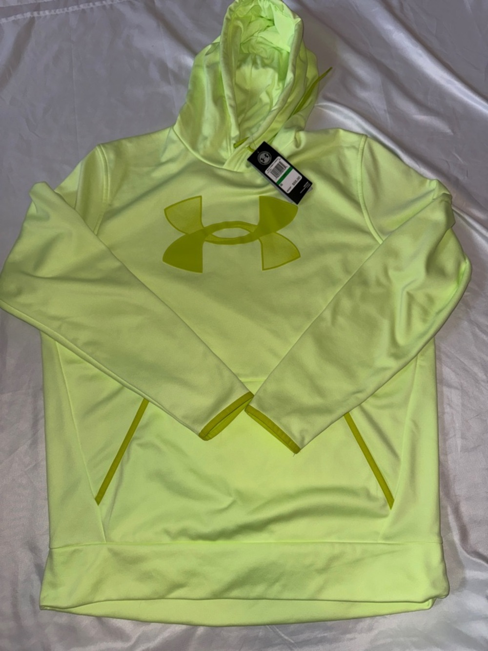 Under Armour Neon Yellow Hooded Pullover Hoodie